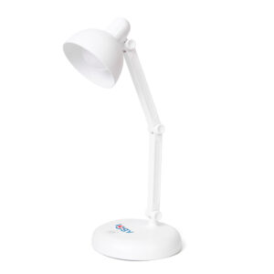 LAMPA BIROU LED Iggy,100 lumen,3 trepte intens lum,buton tactil on/off,mat ABS,conec: cablu USB inclus/3 baterii AA (neincluse),durata viata bec LED 50000h,alb "IGDL-LED-LAMP"