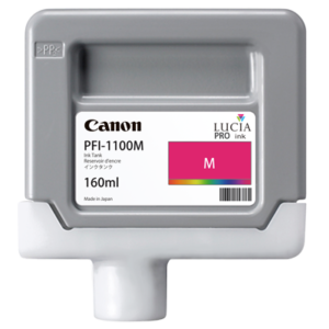 Cartus Cerneala Original Canon Magenta, PFI-1100M, pentru IPF PRO-2000|PRO-4000|PRO-6000, 160ml, incl.TV 0.15 RON,NOPP, "0852C001AA"