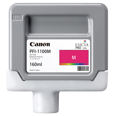 Cartus Cerneala Original Canon Magenta, PFI-1100M, pentru IPF PRO-2000|PRO-4000|PRO-6000, 160ml, incl.TV 0.15 RON,NOPP, "0852C001AA"