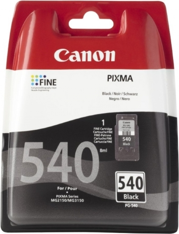 Cartus Cerneala Original Canon Black, PG-540, pentru Pixma MG2150|MG2250|MG3150|MG3250|MG3550|MG3650|MG4150|MG4250|MX375|MX395|MX435|MX455|MX475, 8ml, incl.TV 0.11 RON, "BS5225B005AA" Cartus Cerneala Original Canon Black, PG-540, pentru Pixma MG2150|MG2250|MG3150|MG3250|MG3550|MG3650|MG4150|MG4250|MX375|MX395|MX435|MX455|MX475, 8ml, incl.TV 0.11 RON, "BS5225B005AA"
