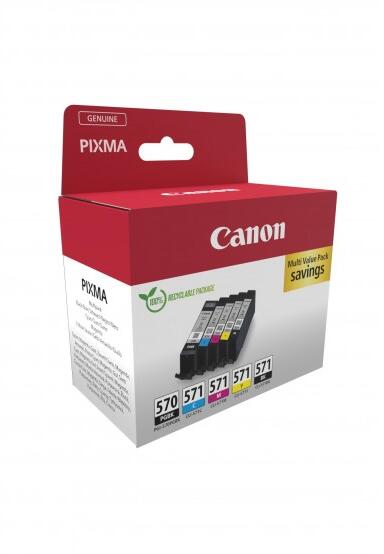 Combo-Pack Original Canon CMYKPK, PGI-570-K5, pentru Pixma MG5750|MG5751|MG6850|MG6851|MG7750|MG7751|MG7752|TS5050|TS5051|TS5053|TS5055|TS6050|TS8050|TS9050, 1c15ml/4x7ml, incl.TV 0.8 RON, "0372C006AA " Combo-Pack Original Canon CMYKPK, PGI-570-K5, pentru Pixma MG5750|MG5751|MG6850|MG6851|MG7750|MG7751|MG7752|TS5050|TS5051|TS5053|TS5055|TS6050|TS8050|TS9050, 1c15ml/4x7ml, incl.TV 0.8 RON, "0372C006AA "