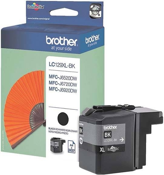 Cartus Cerneala Original Brother Black, LC129XLBK, pentru MFC-J6520|J6920, 2.4K, , "LC129XLBK" Cartus Cerneala Original Brother Black, LC129XLBK, pentru MFC-J6520|J6920, 2.4K, , "LC129XLBK"