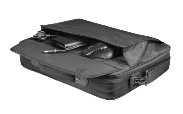 GEANTA TRUST, pt. notebook de max 15.6 inch, 1 compartiment, buzunar frontal, 475 g, poliester, negru, "TR-24189" GEANTA TRUST, pt. notebook de max 15.6 inch, 1 compartiment, buzunar frontal, 475 g, poliester, negru, "TR-24189"