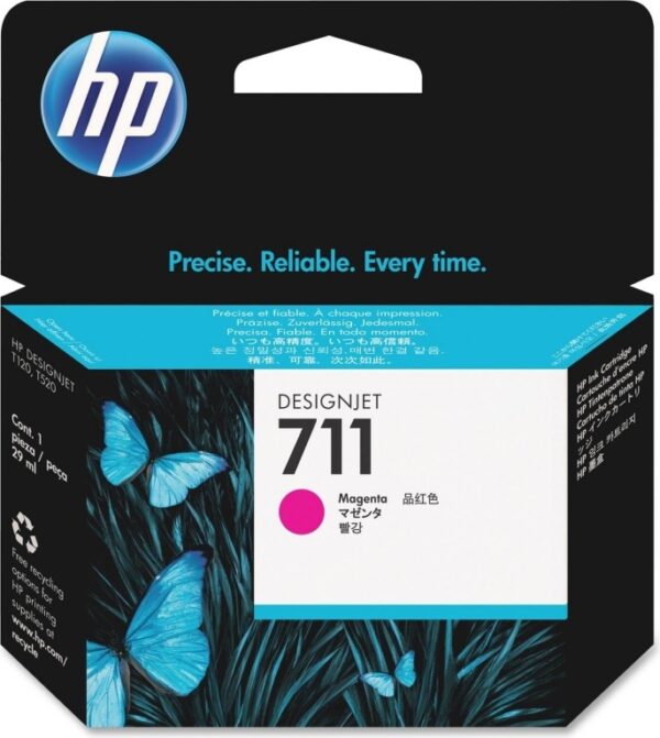 Cartus Cerneala Original HP Magenta, nr.711, pentru DesignJet T120|T520, 28ml, , "CZ131A" Cartus Cerneala Original HP Magenta, nr.711, pentru DesignJet T120|T520, 28ml, , "CZ131A"