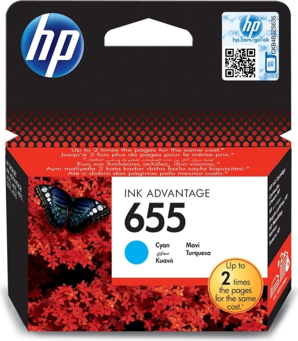 Cartus Cerneala Original HP Cyan, nr.655, pentru DJ3525|4615|4625|5525|6525, , , "CZ110AE" Cartus Cerneala Original HP Cyan, nr.655, pentru DJ3525|4615|4625|5525|6525, , , "CZ110AE"