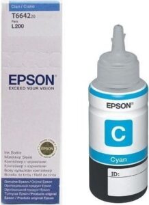 Cartus Cerneala Original Epson Cyan, T66424A, pentru L100|L120||L200|L110|L210|L220|L300|L355|L550, , "C13T66424A"(RAPO)