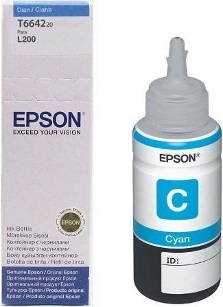 Cartus Cerneala Original Epson Cyan, T66424A, pentru L100|L120||L200|L110|L210|L220|L300|L355|L550, , "C13T66424A"(RAPO) Cartus Cerneala Original Epson Cyan, T66424A, pentru L100|L120||L200|L110|L210|L220|L300|L355|L550, , "C13T66424A"(RAPO)