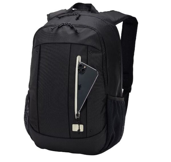 RUCSAC CASE LOGIC Jaunt, pt. notebook de max. 15.6", 2 compartimente, buzunar frontal, buzunar lateral x 2, waterproof, volum 23 litri, poliester reciclat, negru"WMBP215BLACK" / 3204869