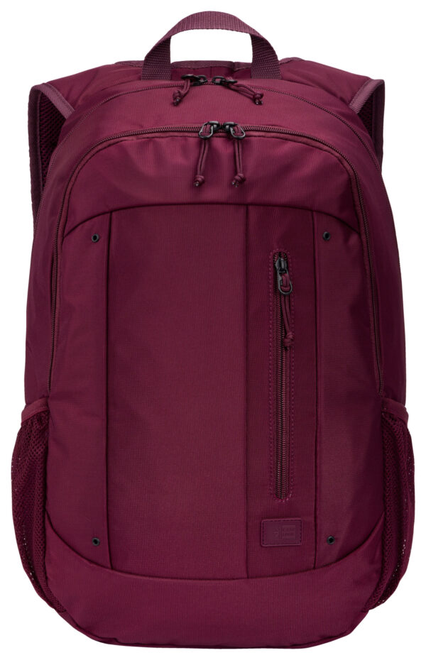 RUCSAC CASE LOGIC, pt. notebook de max. 15.6 inch, 2 compartimente, buzunar frontal | buzunar lateral x 2, waterproof, poliester, deep burgundy "WMBP115" 3205623