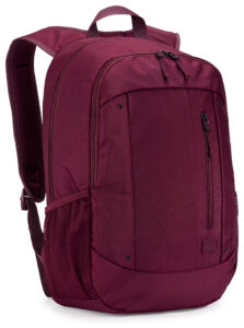 RUCSAC CASE LOGIC, pt. notebook de max. 15.6 inch, 2 compartimente, buzunar frontal | buzunar lateral x 2, waterproof, poliester, deep burgundy "WMBP115" 3205623
