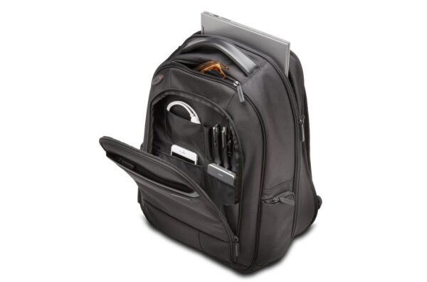RUCSAC KENSINGTON, pt. notebook de max. 17 inch, 1 compartiment, buzunar frontal x 3 | buzunar lateral x 2, waterproof, poliester, negru, "K60381EU"
