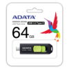 MEMORIE USB Type-C 3.2 ADATA 64 GB, retractabila, carcasa plastic, negru / verde "ACHO-UC300-64G-RBK/GN"
