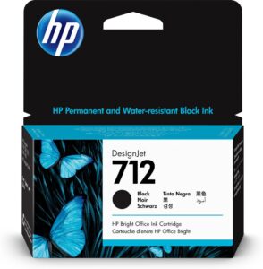 Cartus cerneala Original HP Black, nr.712, pentru DesignJet Studio 24|Studio 36|T230|T250|T630|T650, 38ml, , "3ED70A"