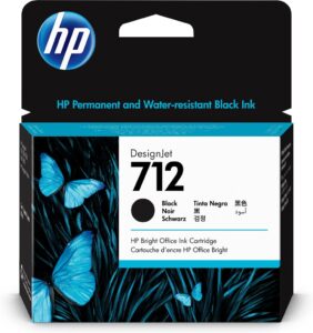 Cartus cerneala Original HP Black, nr.712, pentru DesignJet Studio 24|Studio 36|T230|T250|T630|T650, 80ml, , "3ED71A"