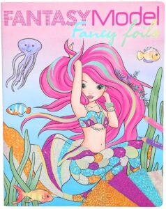 Caiet de colorat și decorat Depesche Top Model Fantasy Model Carte Fancy Foil