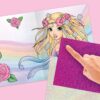 Caiet de colorat și decorat Depesche Top Model Fantasy Model Carte Fancy Foil