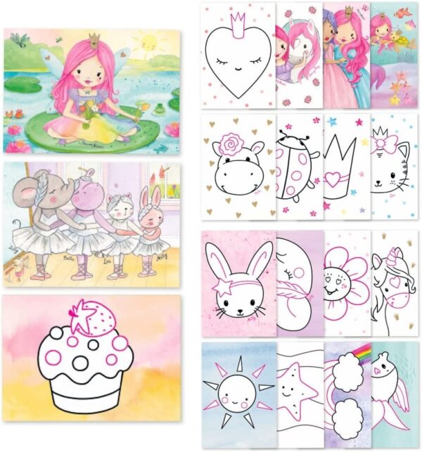 Set creativ lipici cu sclipici Depesche