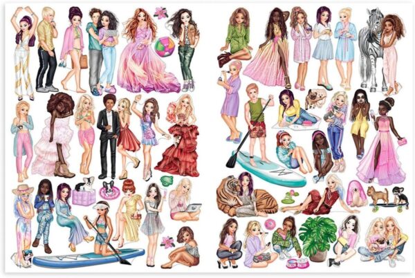 Carte Sticker World Top Model