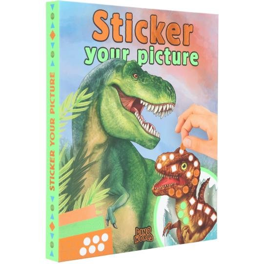 Carte cu stickere Dino World, 25 pagini Carte cu stickere Dino World, 25 pagini