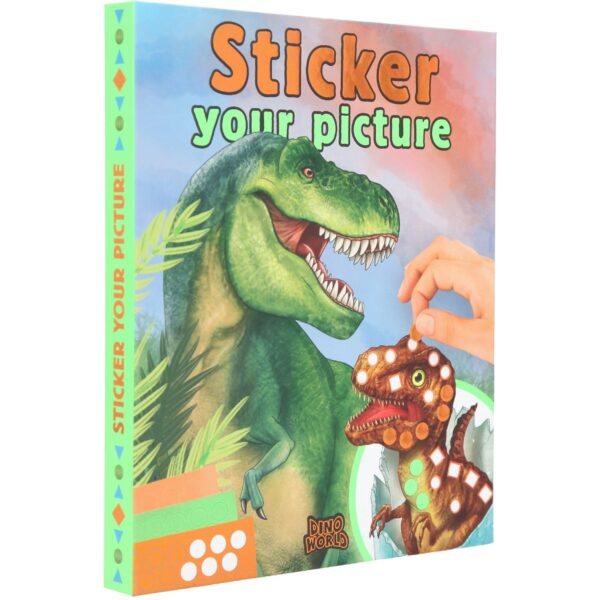 Carte cu stickere Dino World, 25 pagini Carte cu stickere Dino World, 25 pagini