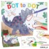 Carte de colorat Dot to Dot Dino World Carte de colorat Dot to Dot Dino World