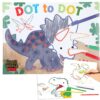 Carte de colorat Dot to Dot Dino World Carte de colorat Dot to Dot Dino World