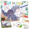 Carte de colorat Dot to Dot Dino World Carte de colorat Dot to Dot Dino World