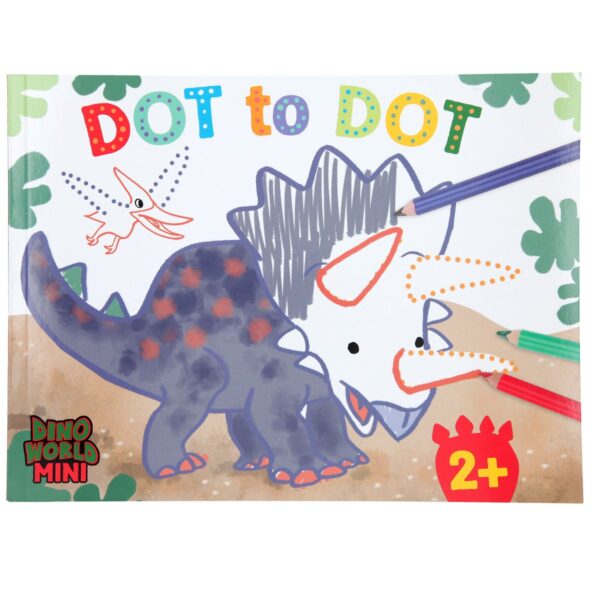 Carte de colorat Dot to Dot Dino World Carte de colorat Dot to Dot Dino World