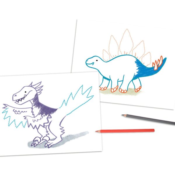 Carte de colorat Dot to Dot Dino World Carte de colorat Dot to Dot Dino World