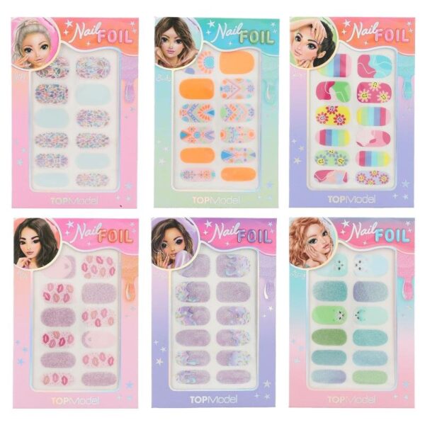 Set 12 unghii autocolante Beauty and Me Top Model