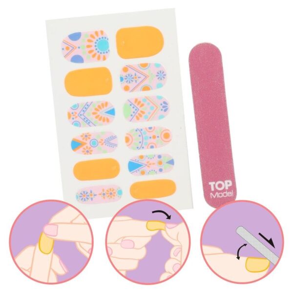 Set 12 unghii autocolante Beauty and Me Top Model