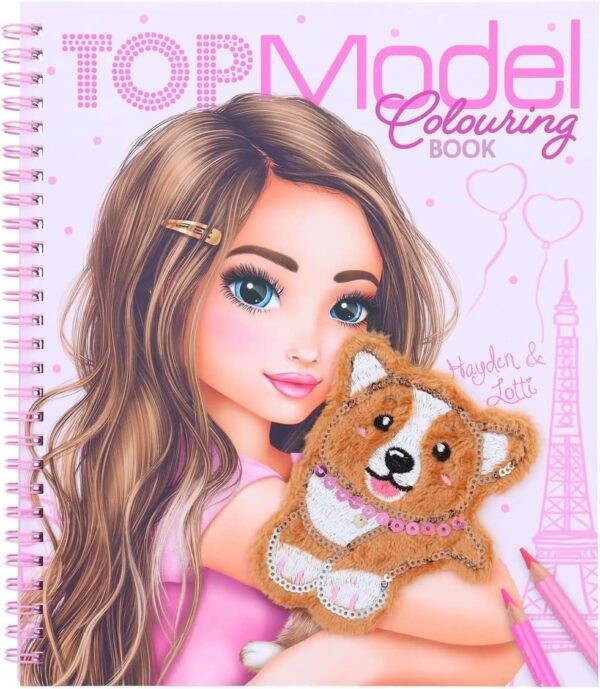 Carte creativă de colorat Corgi Top Model Carte creativă de colorat Corgi Top Model