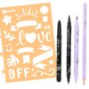 Carte de colorat Set Handlelettering TOPModel Carte de colorat Set Handlelettering TOPModel