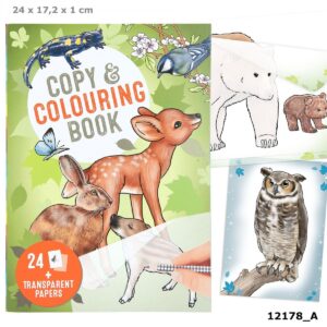 Carte de colorat și copiat Wildlife Top Model
