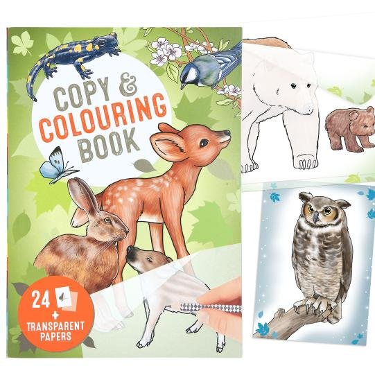 Carte de colorat și copiat Wildlife Top Model