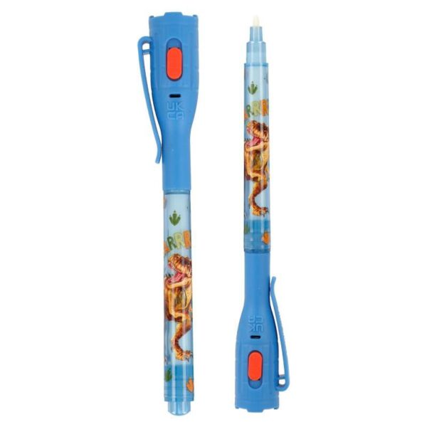Stilou secret cu LED Dino World Stilou secret cu LED Dino World