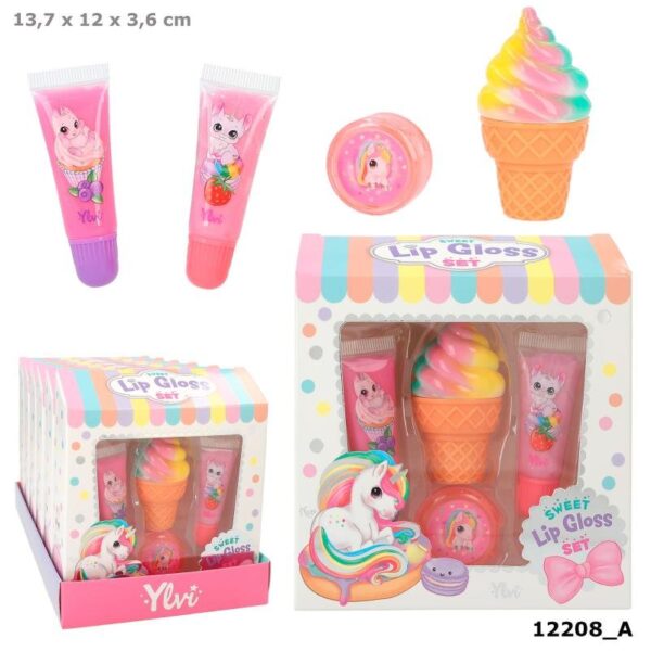 Set 3 bucăți balsam de buze Ylvi Set 3 bucăți balsam de buze Ylvi