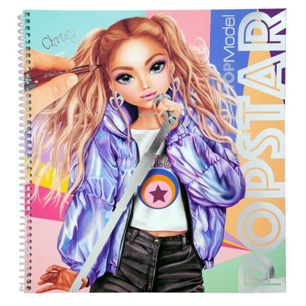 Carte de colorat Top Model Popstar Carte de colorat Top Model Popstar