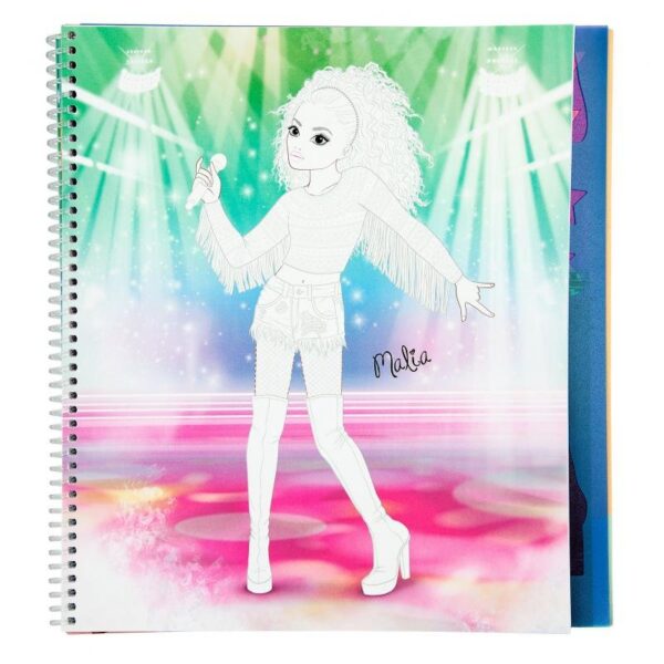 Carte de colorat Top Model Popstar Carte de colorat Top Model Popstar