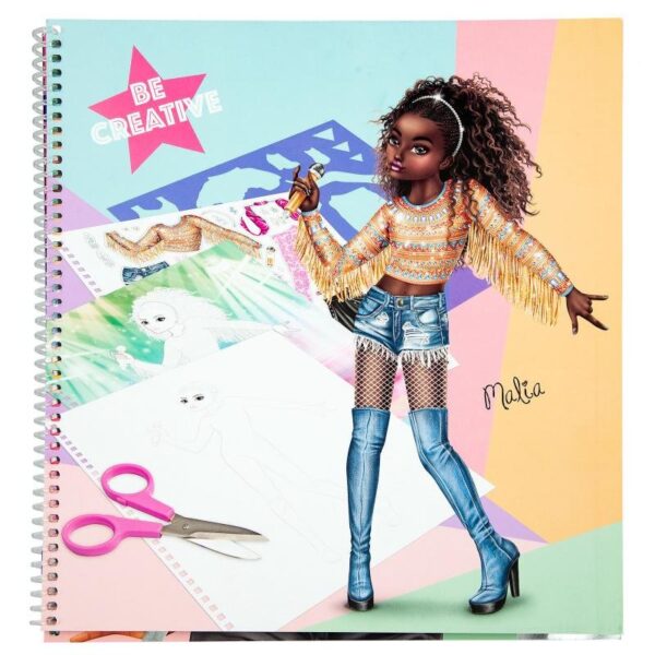 Carte de colorat Top Model Popstar Carte de colorat Top Model Popstar