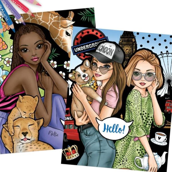 Carte de colorat și design TOPModel Carte de colorat și design TOPModel