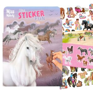 Carte mini cu stickere Fun Miss Melody