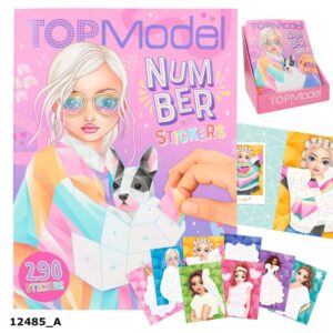 Carte cu stickere Numere Top Model