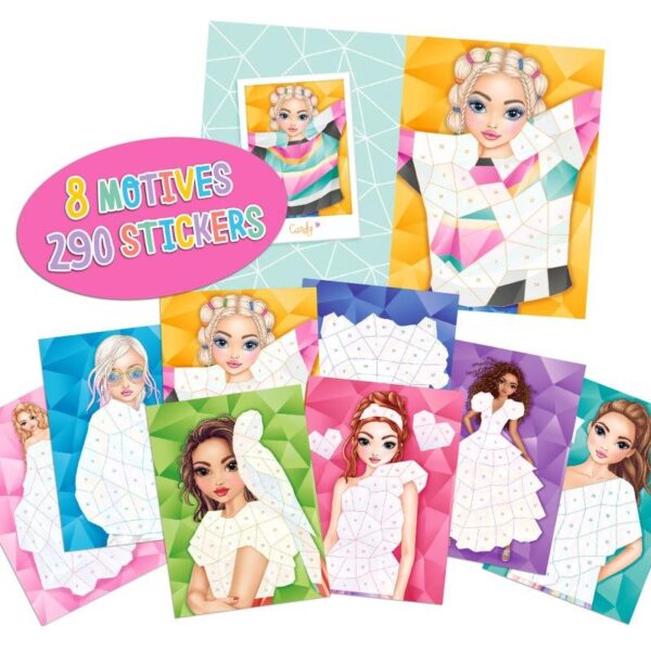 Carte cu stickere Numere Top Model Carte cu stickere Numere Top Model