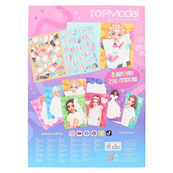 Carte cu stickere Numere Top Model Carte cu stickere Numere Top Model