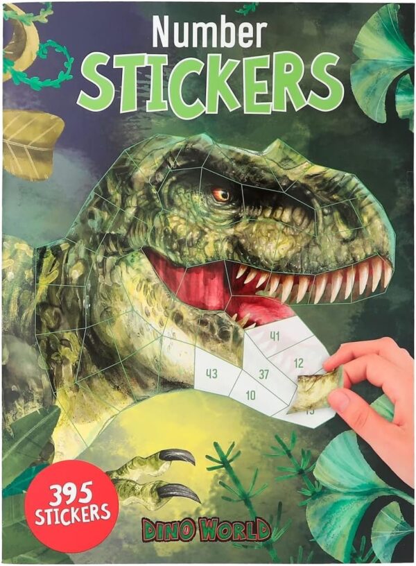 Stickere cu numere Dino World Stickere cu numere Dino World