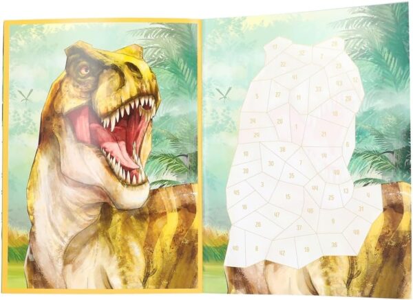 Stickere cu numere Dino World Stickere cu numere Dino World