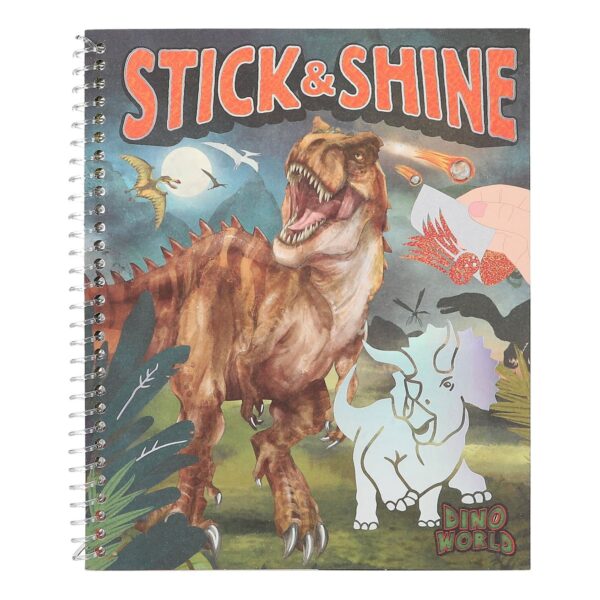 Carte de activități Stick & Shine Dino World Carte de activități Stick & Shine Dino World