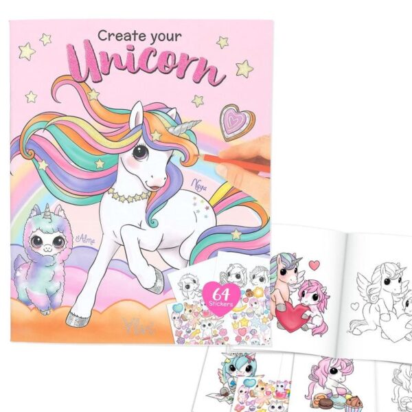 Carte de colorat Unicorn Ylvi