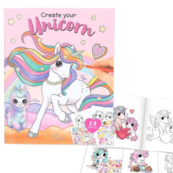 Carte de colorat Unicorn Ylvi